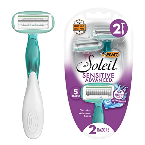 $2.94 w/ S S BIC Soleil Sensitive Advanced Womens Disposable Razors, 2 Count