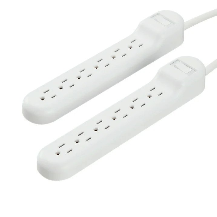 2-Count 2.5 onn. 6 AC Outlet 500-Joule Surge Protector White $4.87 $2.44 each Free S H w/ Walmart or $35