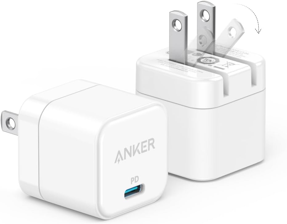 2-Pack Anker 20W Foldable USB-C Chargers w/ PowerPort III $14.39 More Free Shipping w/ Prime or $35 orders