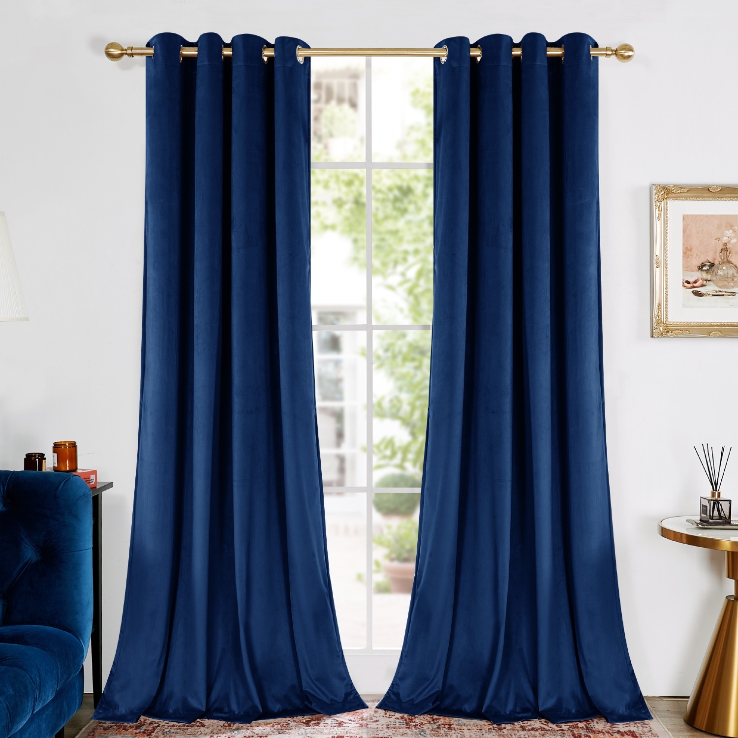 2-Pack Deconovo Velvet 100 Blackout Curtains Various Colors Sizes from $11.50 Free Shipping w/ Prime or $35 orders