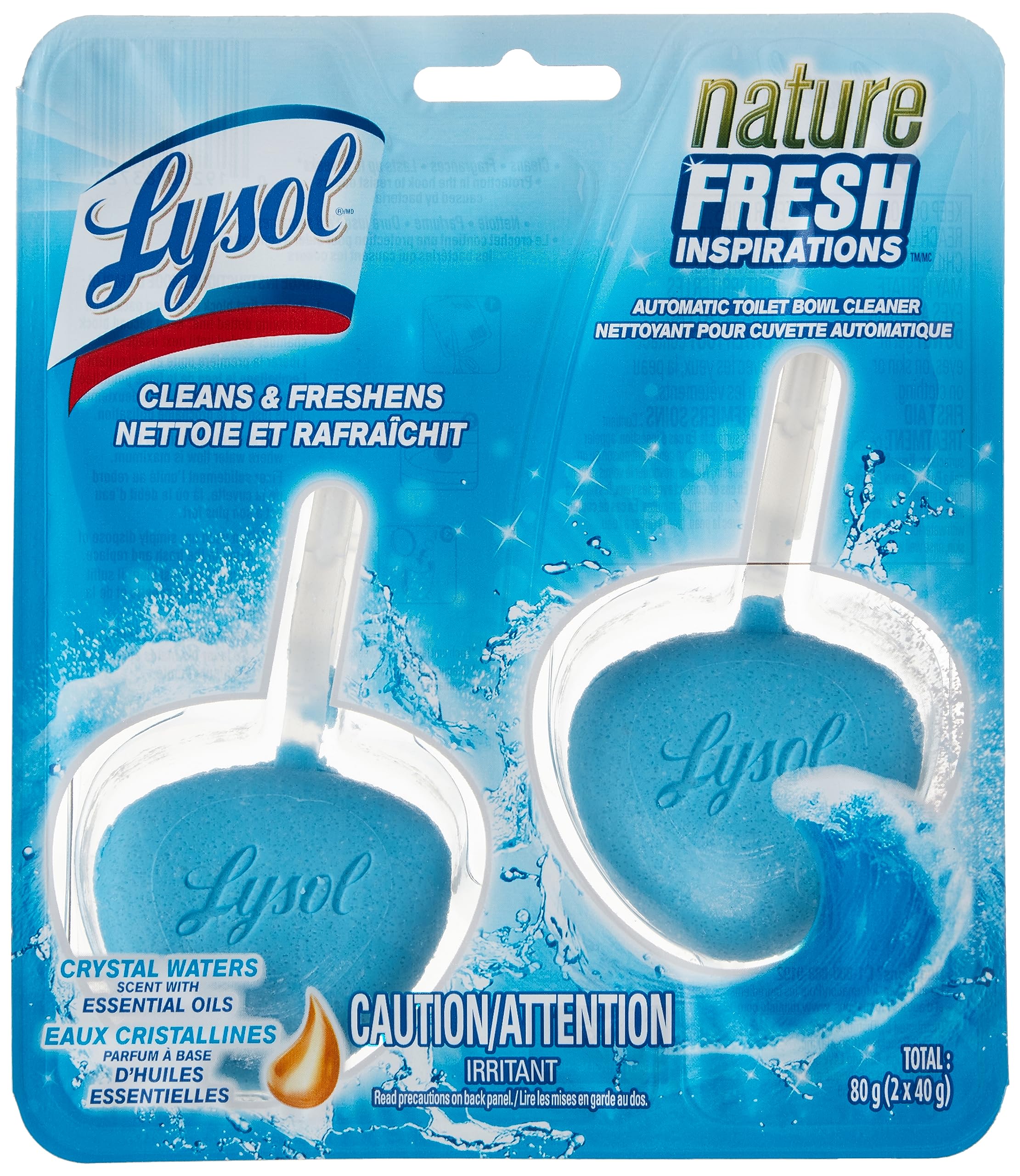 2-Pack Lysol Automatic In-The-Bowl Toilet Cleaner Ocean Fresh Scent $3.31 w/ S S $0.60 Promotional Credit Free Shipping 