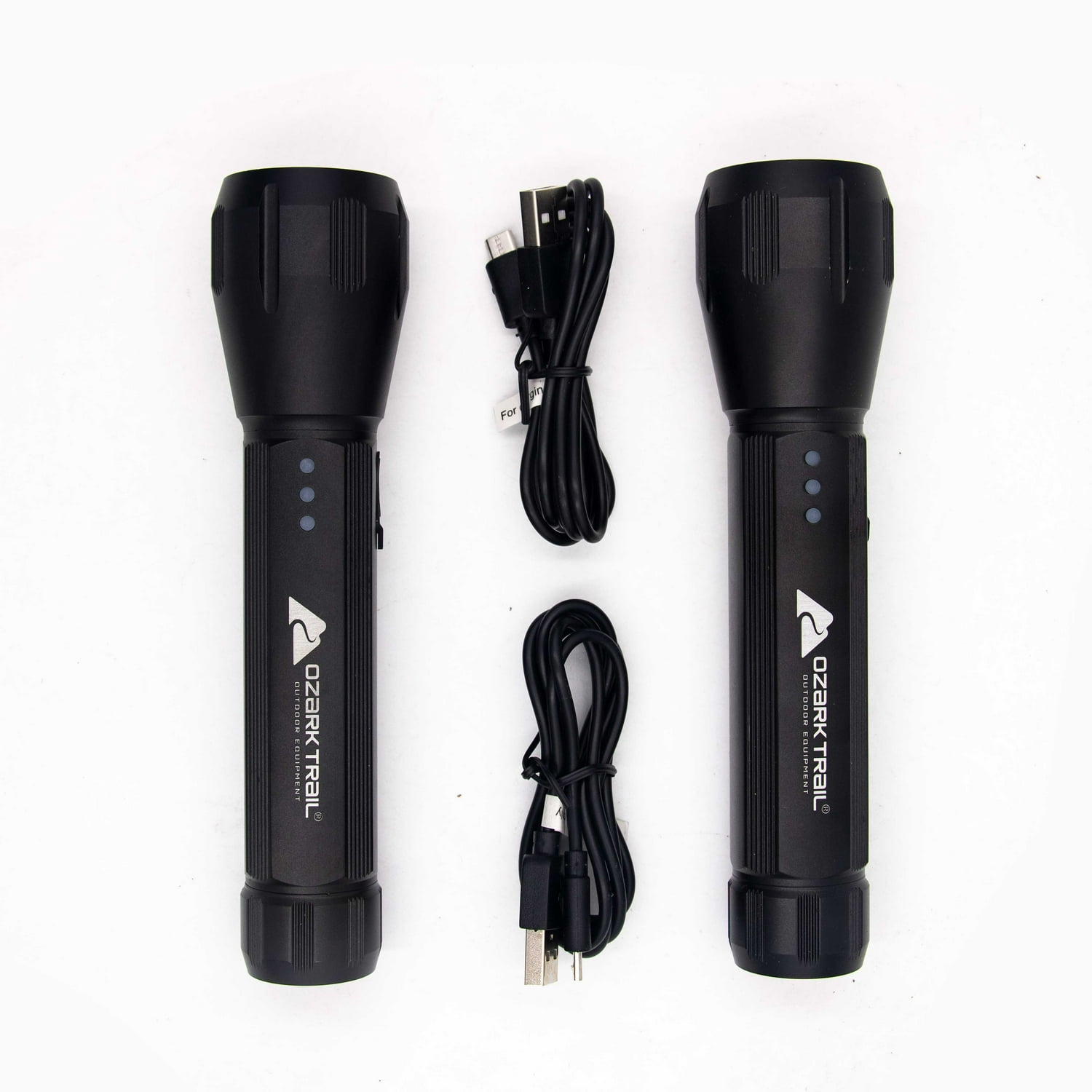 2 Pack Ozark Trail Led Flashlight 500 Lumens Lithum-Ion Battery $6.51 Walmart