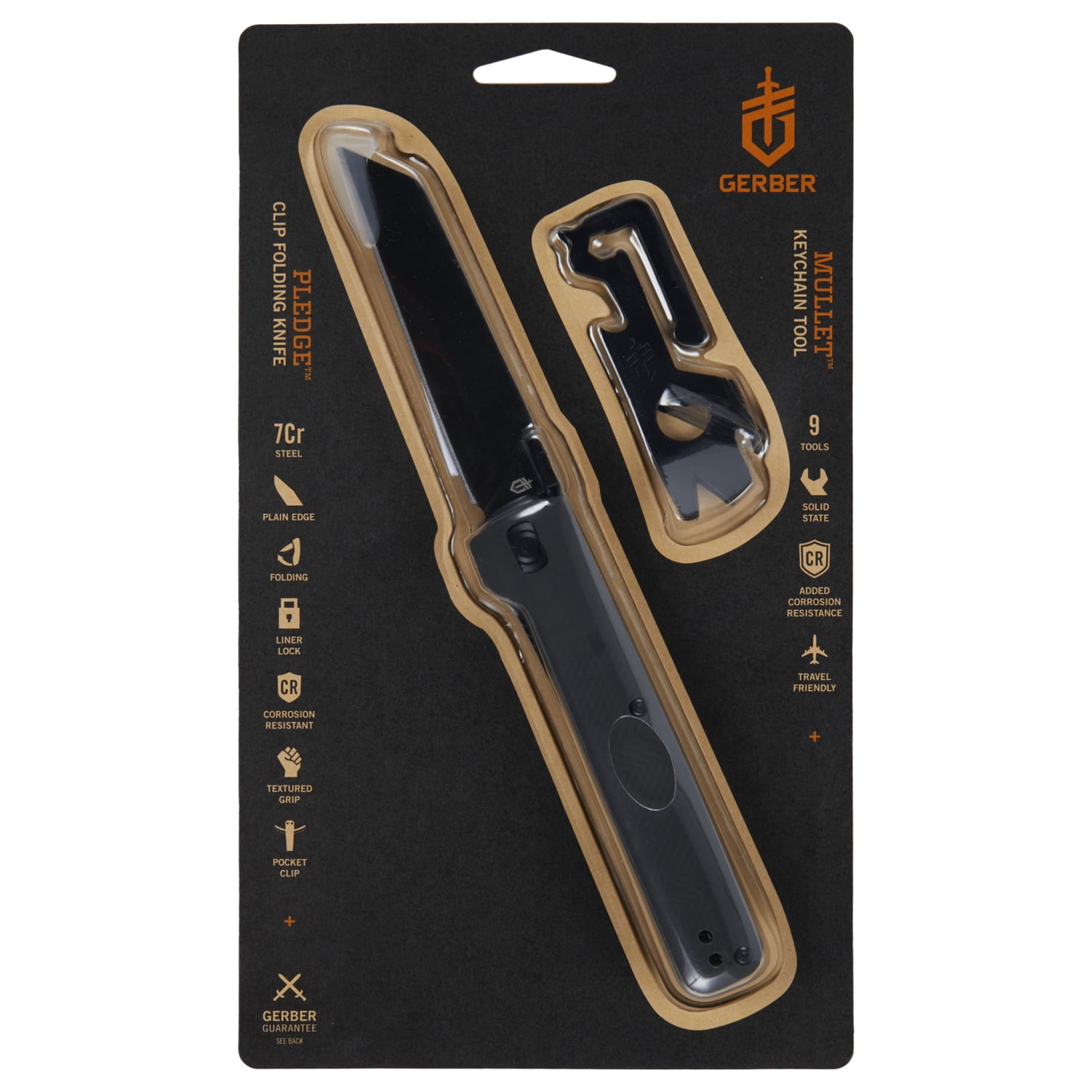 2-Piece Gerber Grey Pledge Black Mullet Multi-Tool Set $10.40