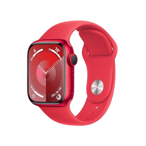 $300.60 Apple Watch Series 9 GPS Cellular 41mm Smartwatch with Product RED Aluminum Case with Product RED Sport Band M/L
