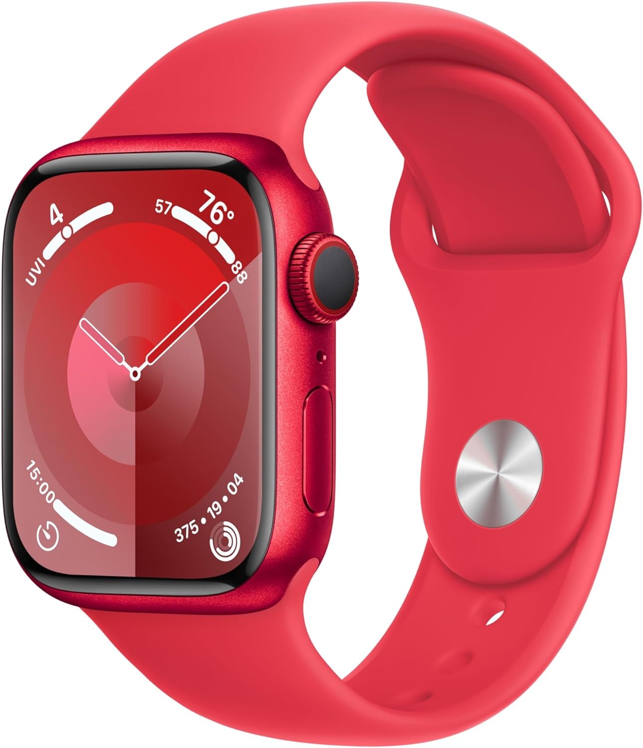 $306.78 Apple Watch Series 9 GPS Cellular 41mm Smartwatch with Product RED Aluminum Case with Product RED Sport Band M/L