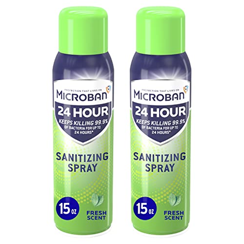 $3.06 /w S S 2-Ct 15-Oz Microban 24 Hour Sanitizing and Antibacterial Spray Fresh Scent Amazon