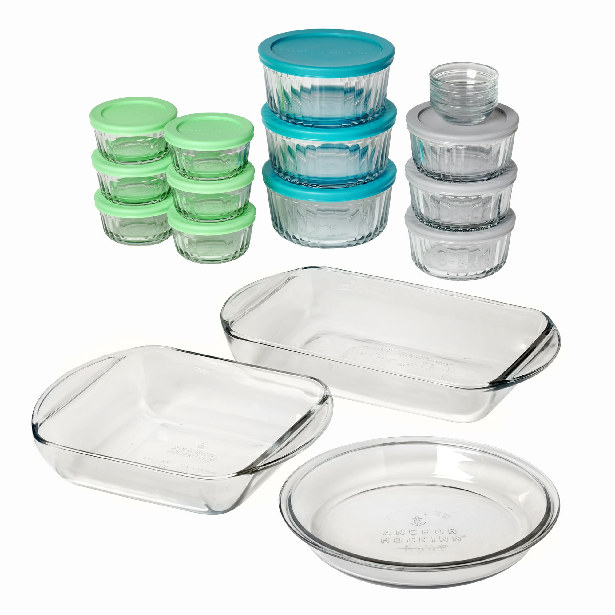 30-Pc Anchor Hocking Glass Food Storage Containers Baking Dishes $20 Free Store Pickup
