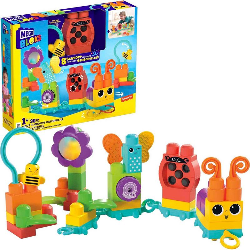 30-Piece Mega Bloks Move N Groove Caterpillar Train $8.91 Free Shipping w/ Prime or on orders over $35