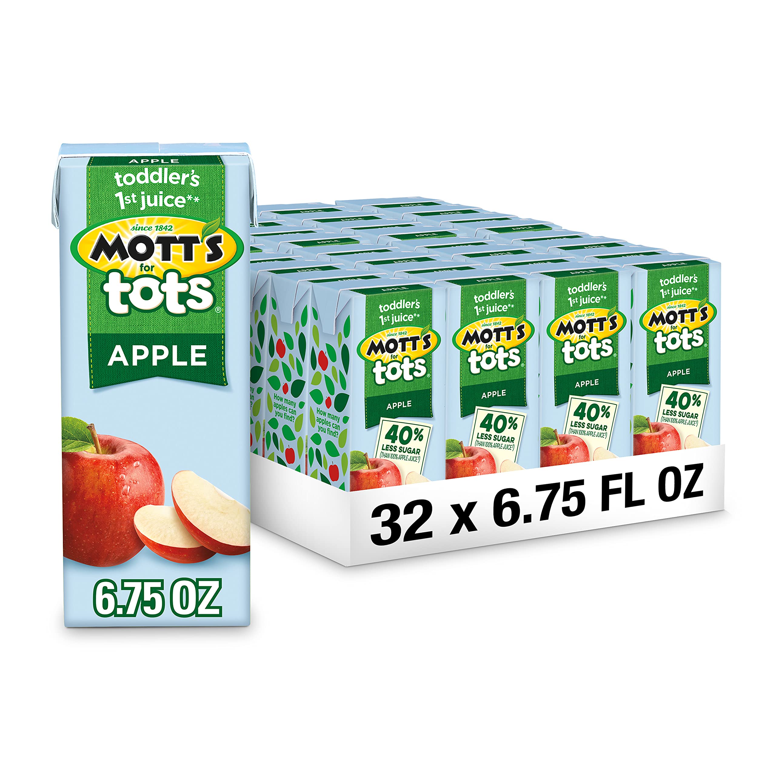 32-Count 6.75-Oz Motts for Tots Apple Juice Drink $9.35 .29c Ea w/ S S Free Shipping w/ Prime or on $35