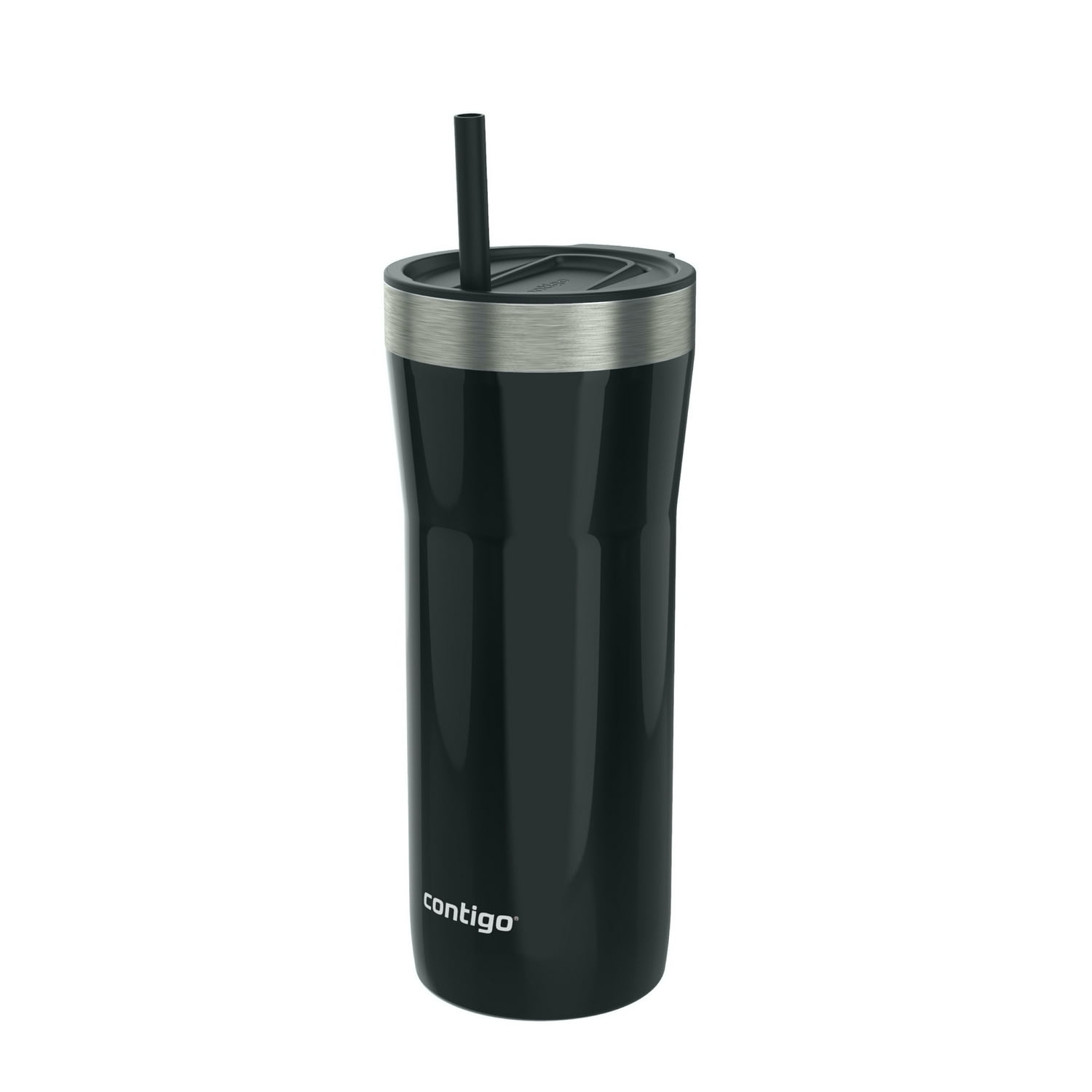 32-Oz Contigo Streeterville Stainless Steel Tumbler w/ Slider Lid Straw Black $7.17 Free S H w/ Walmart or $35