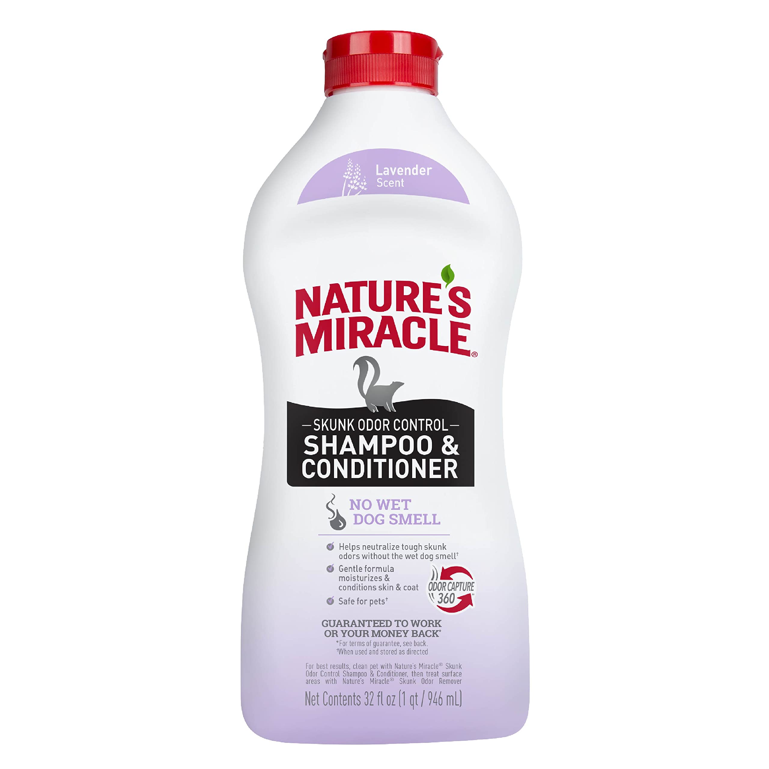 32oz. Natures Miracle Skunk Odor Control Shampoo Conditioner Lavender Scent For Pets $2.92 Free Shipping w/ Prime or on 