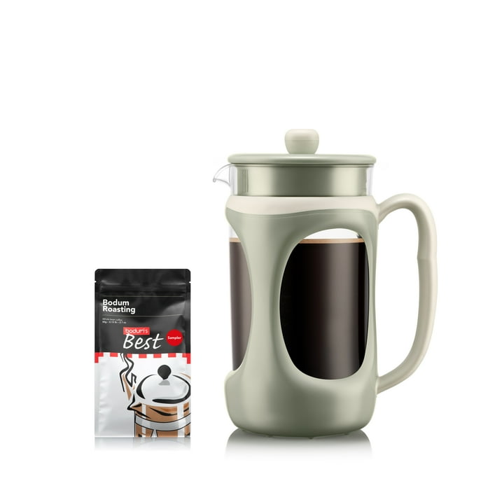 34-Oz Bodum Outdoor French Press Gift Set w/ Coffee Beans Green White $5.85 Free S H w/ Walmart or $35