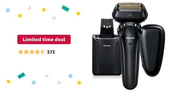 $350 Panasonic Electric Razor ARC6 Six-Blade Electric Razor with Premium Automatic Cleaning and Charging Station, ES-LS9