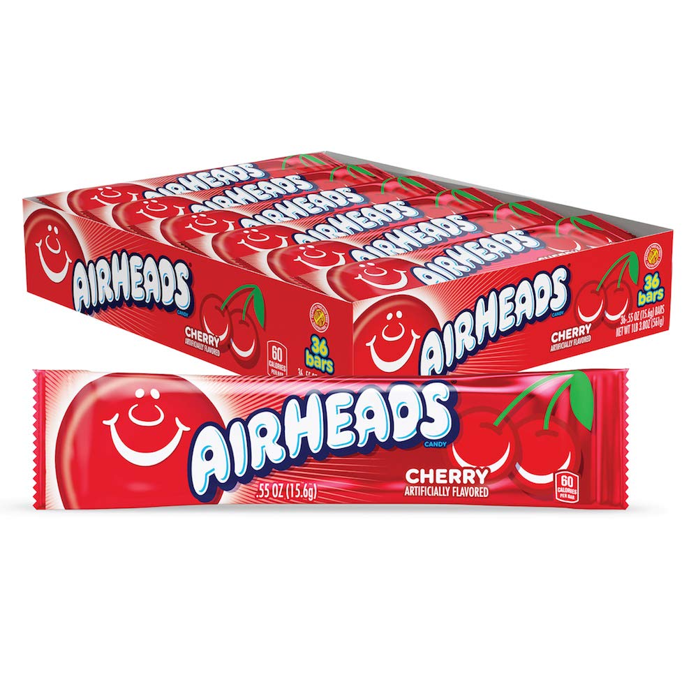 36-Count 0.55-Oz Full Size Airheads Taffy Bars Cherry $6.15 .17c Ea w/ S S Free Shipping w/ Prime or on orders over $35