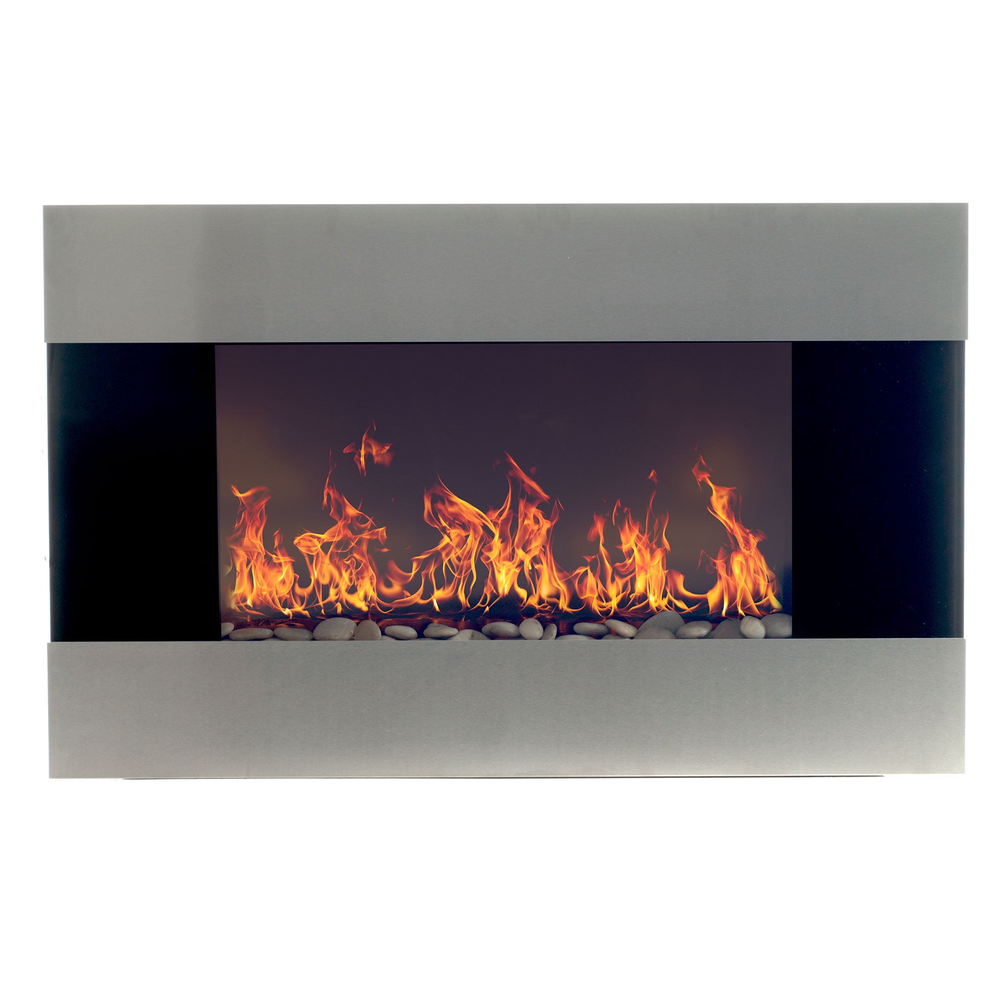 36 Northwest Wall Mounted Stainless Steel Electric Fireplace w/ Remote Control $96 Free Shipping