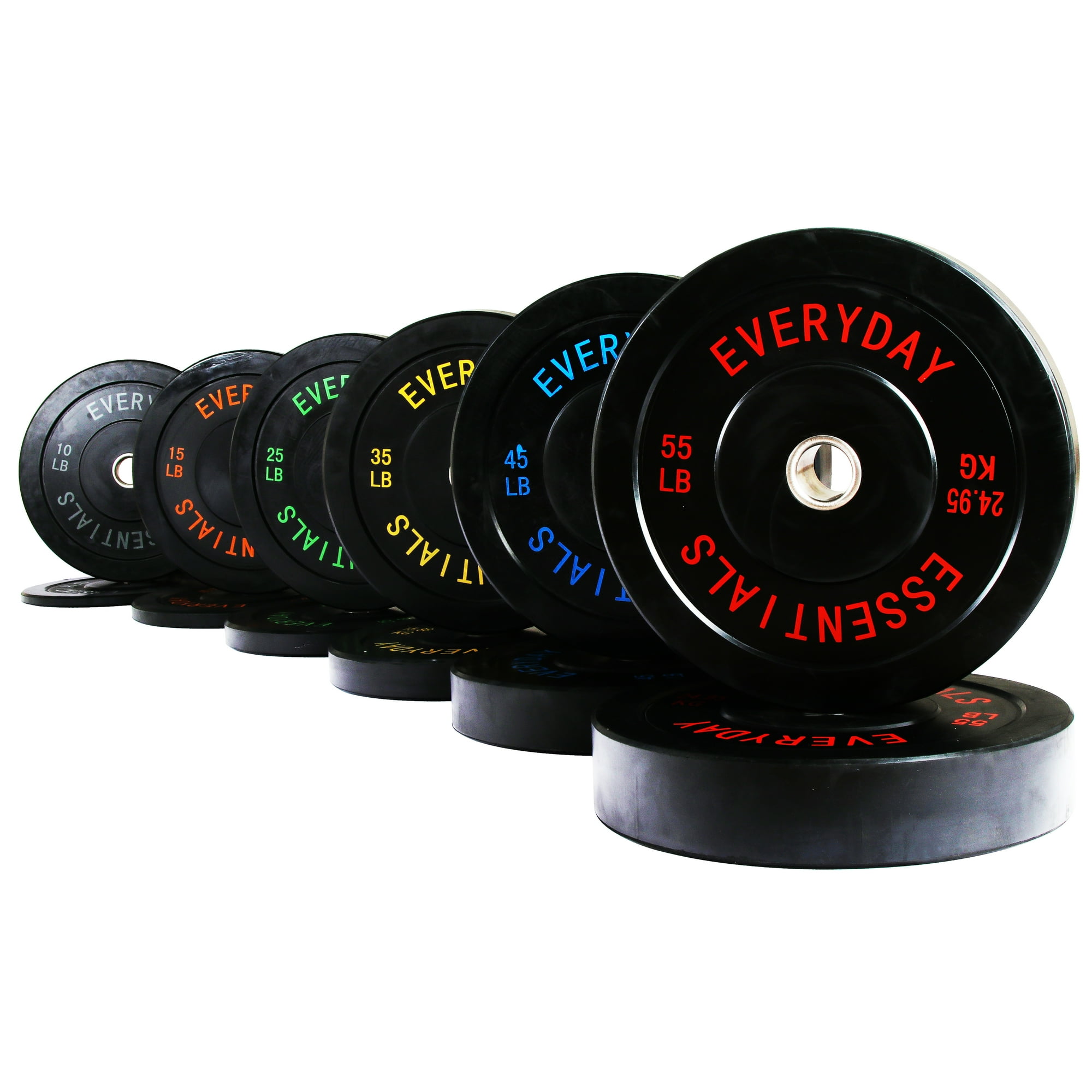 370-Lb BalanceFrom Olympic Bumper Plate Weight Plate Set w/ Steel Hub $300 Free Shipping