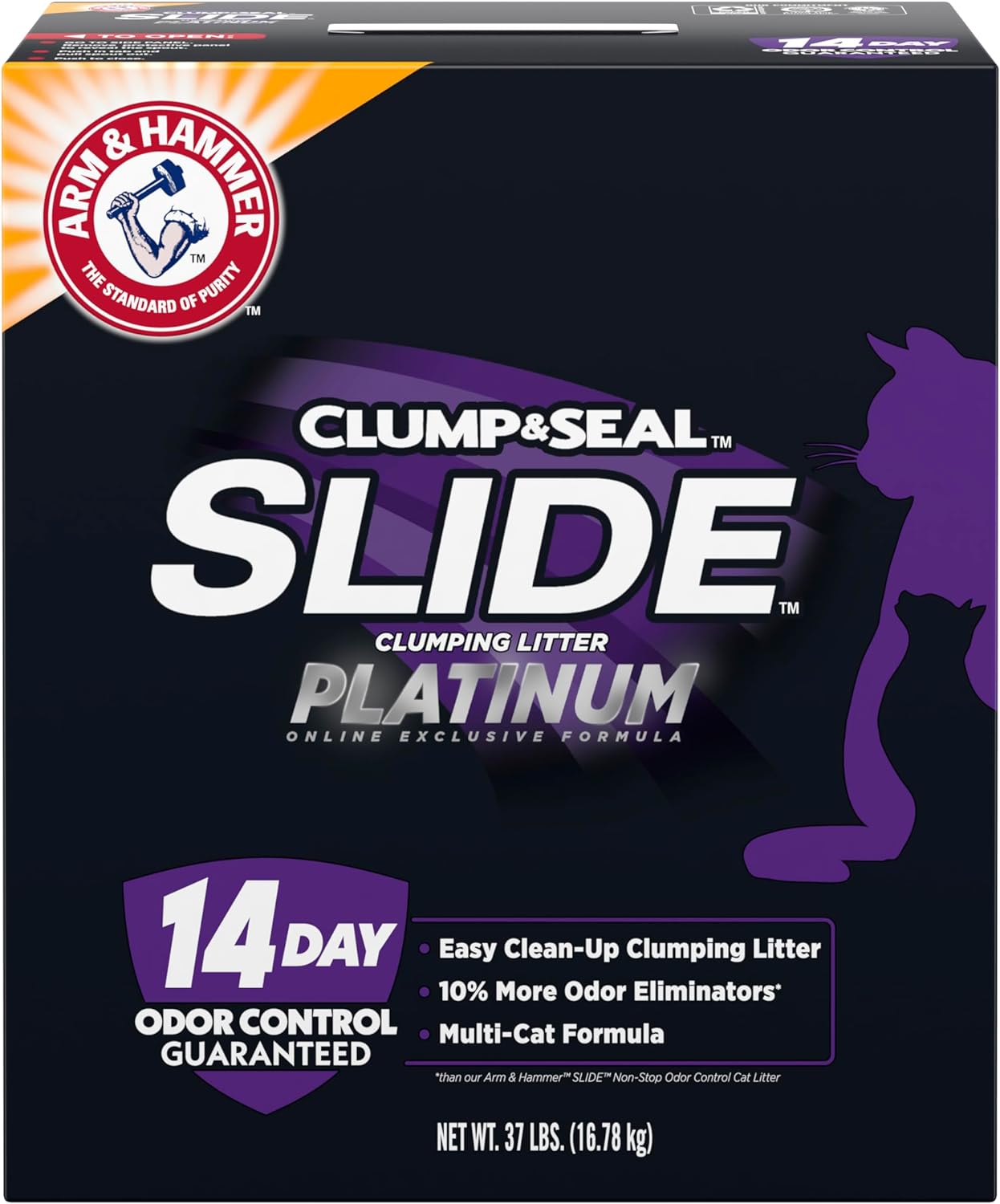 37-Lbs Arm Hammer Clump Seal Platinum Slide Cat Litter $21.80 More Free Shipping w/ Prime or on $35