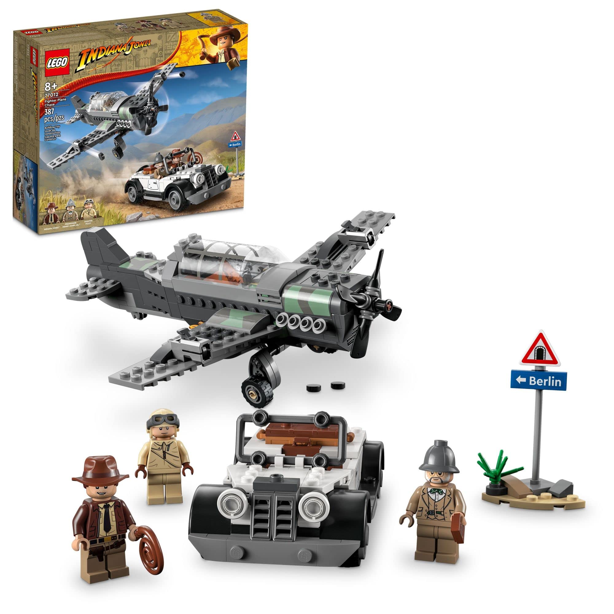 387-Piece LEGO Indiana Jones the Last Crusade Fighter Plane Chase Set $28 Free Shipping w/ Prime or on $35