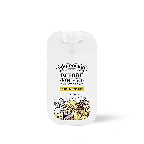 $3.98 w/ S S Poo-Pourri Before-You-Go Toilet Spray, Original Citrus, 1 Fl Oz Pocket Travel Size