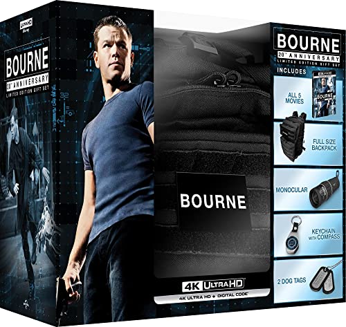 $39.99 The Bourne Complete Collection 20th Anniversary Limited Edition Gift Set / 4K Ultra HD Digital 4K