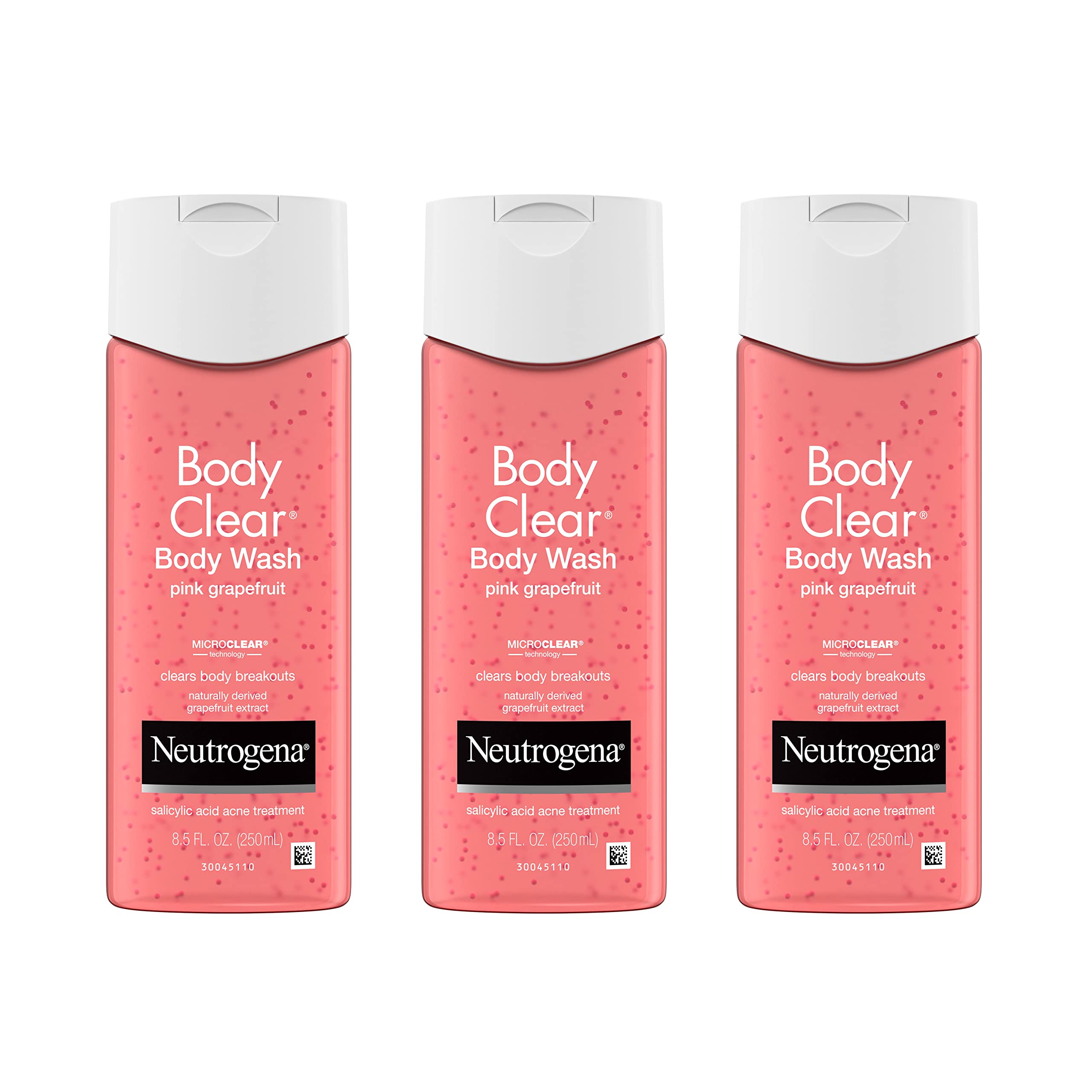 3-Count 8.5-Oz Neutrogena Body Clear Acne Treatment Body Wash w/ Salicylic Acid Pink Grapefruit $14.50 w/ S S Free Shipp