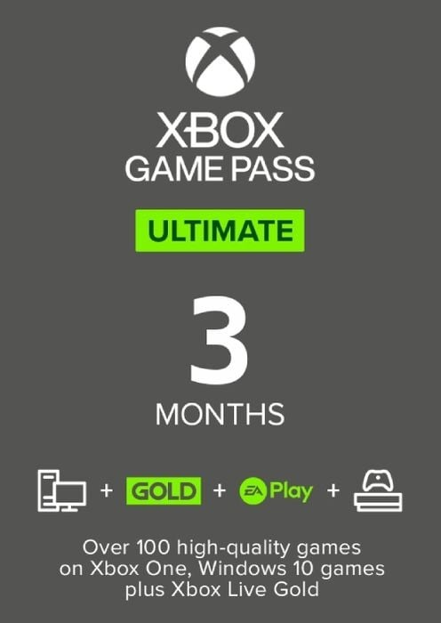 3-Month Xbox Game Pass Ultimate Subscription Digital Delivery $40