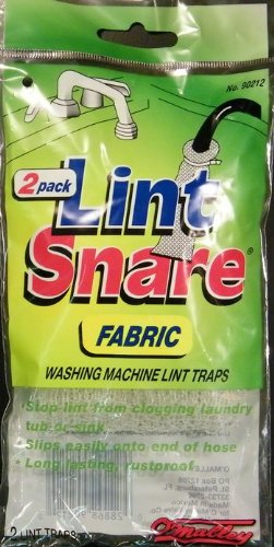 $3 OMalley Lot of 12 Lint Snare Fabric Washing Machine Traps with Ties Clamps 6 Packs of 2