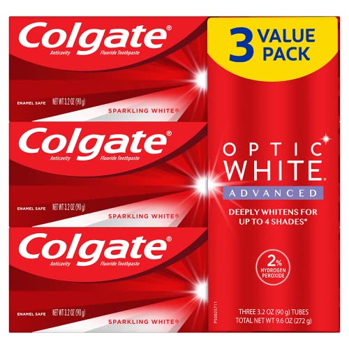 3-Pack 3.2-Oz Colgate Optic White Advanced Teeth Whitening Toothpaste $6.51 w/ S S Free Shipping w/ Prime or on orders o