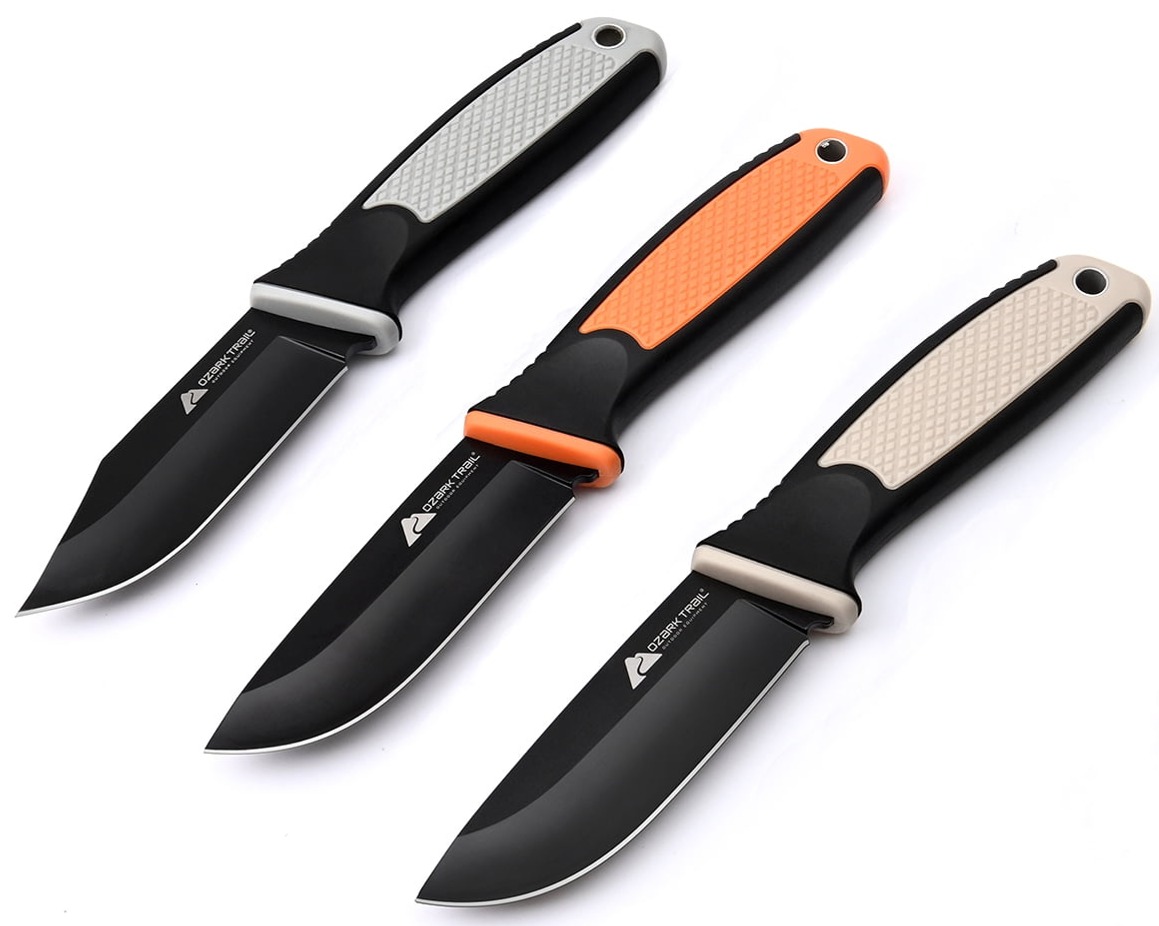 3-Pack 3.5 Ozark Trail Single-Edge Camping Tactical Knives $8.50 Free S H w/ Walmart or $35