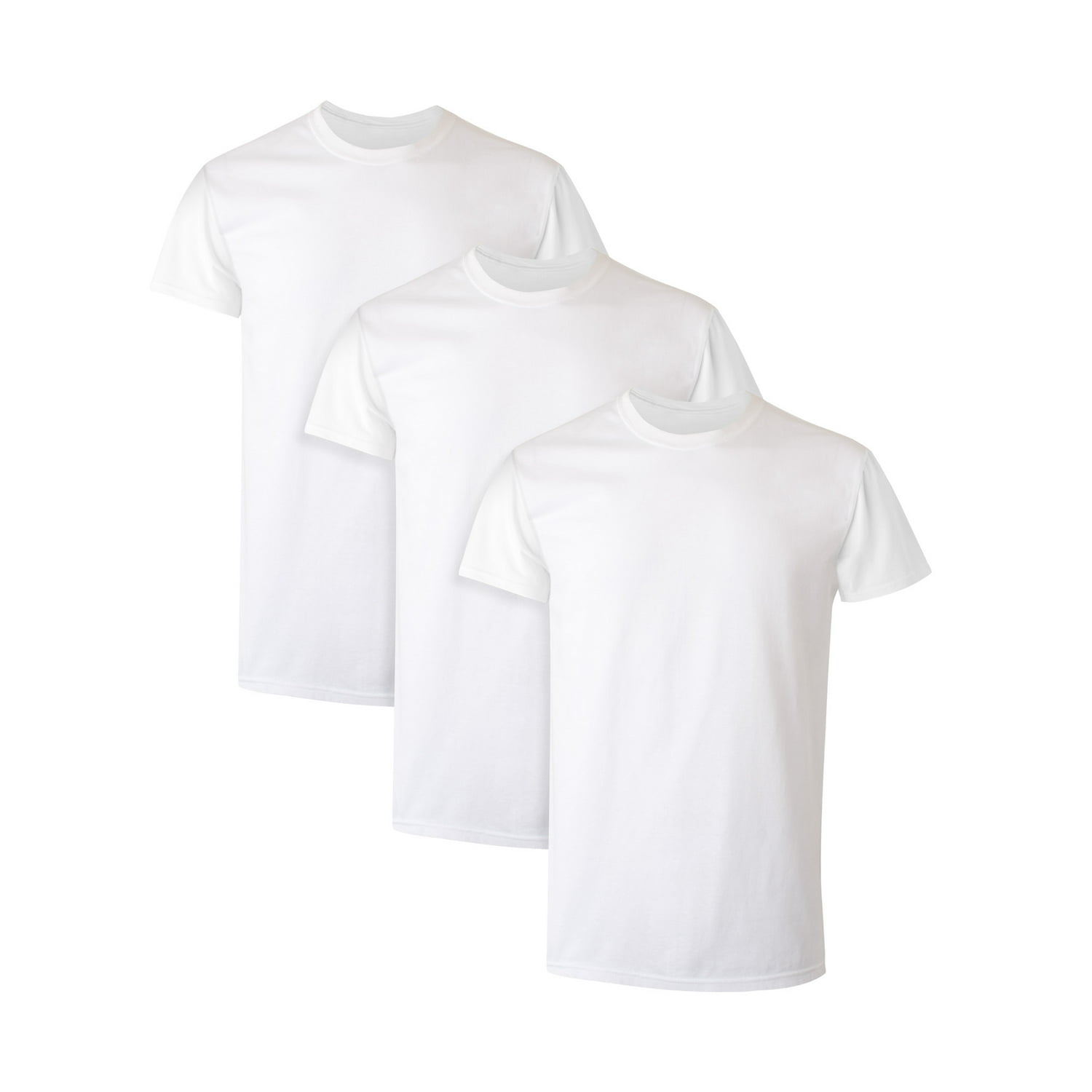 3-Pack Hanes Mens White Crew T-Shirt Undershirts Sizes S - 3XL $11 Free S H w/ Walmart or $35