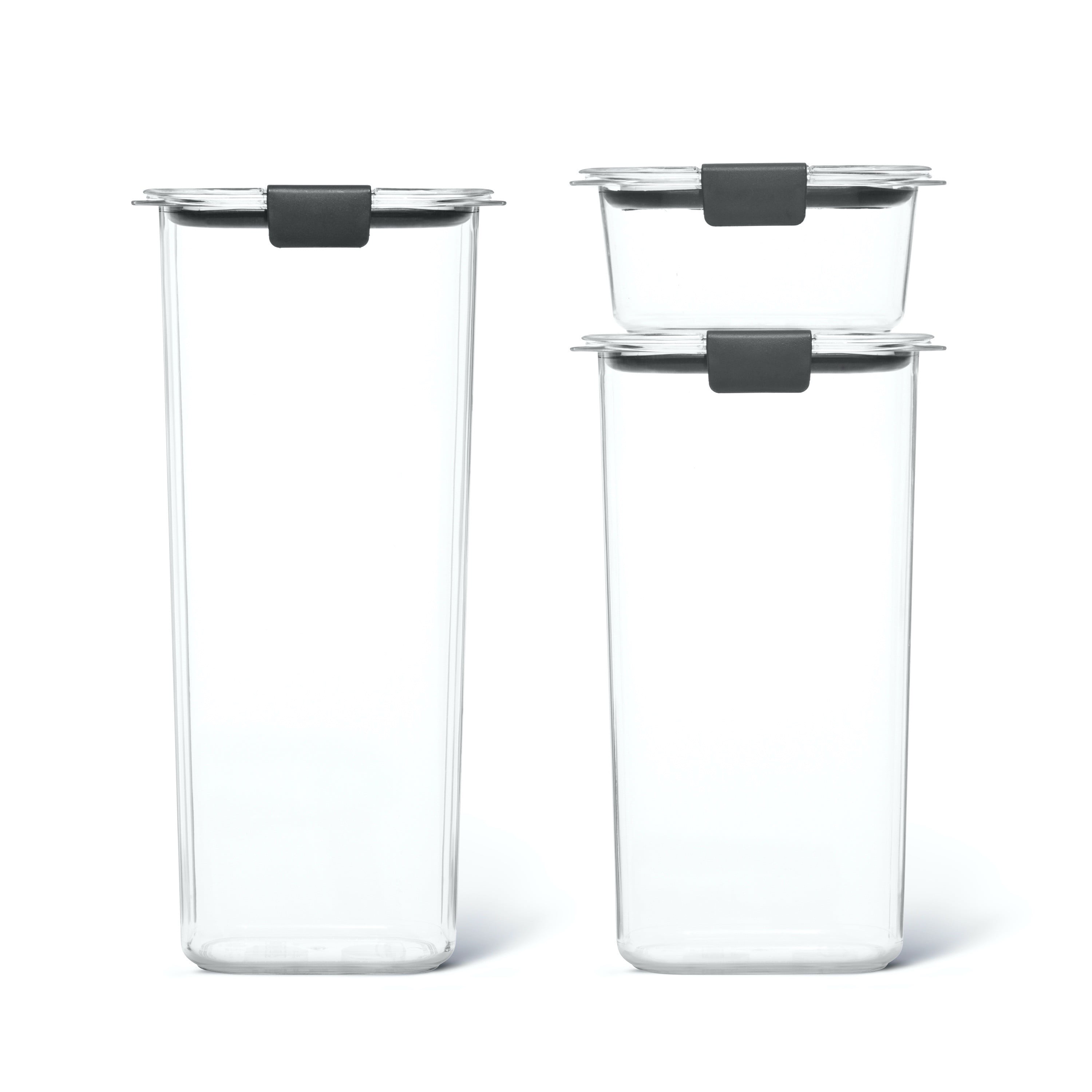 3-Piece Rubbermaid Brilliance Tritan Pantry Set 8.1 Cup 6.6 Cup 1.3 Cup $13.85