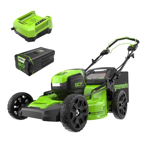 $420 GreenWorks Pro 80V 21 Self-Propelled Cordless Lawn Mower w/ Battery Charger