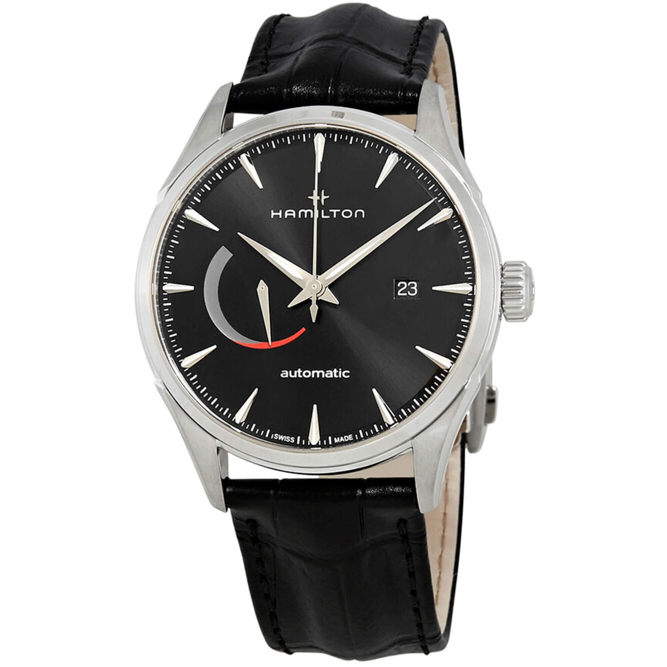 42mm Hamilton Mens Jazzmaster Automatic Watch w/ Black Calf Leather Strap $415.65 Free Shipping