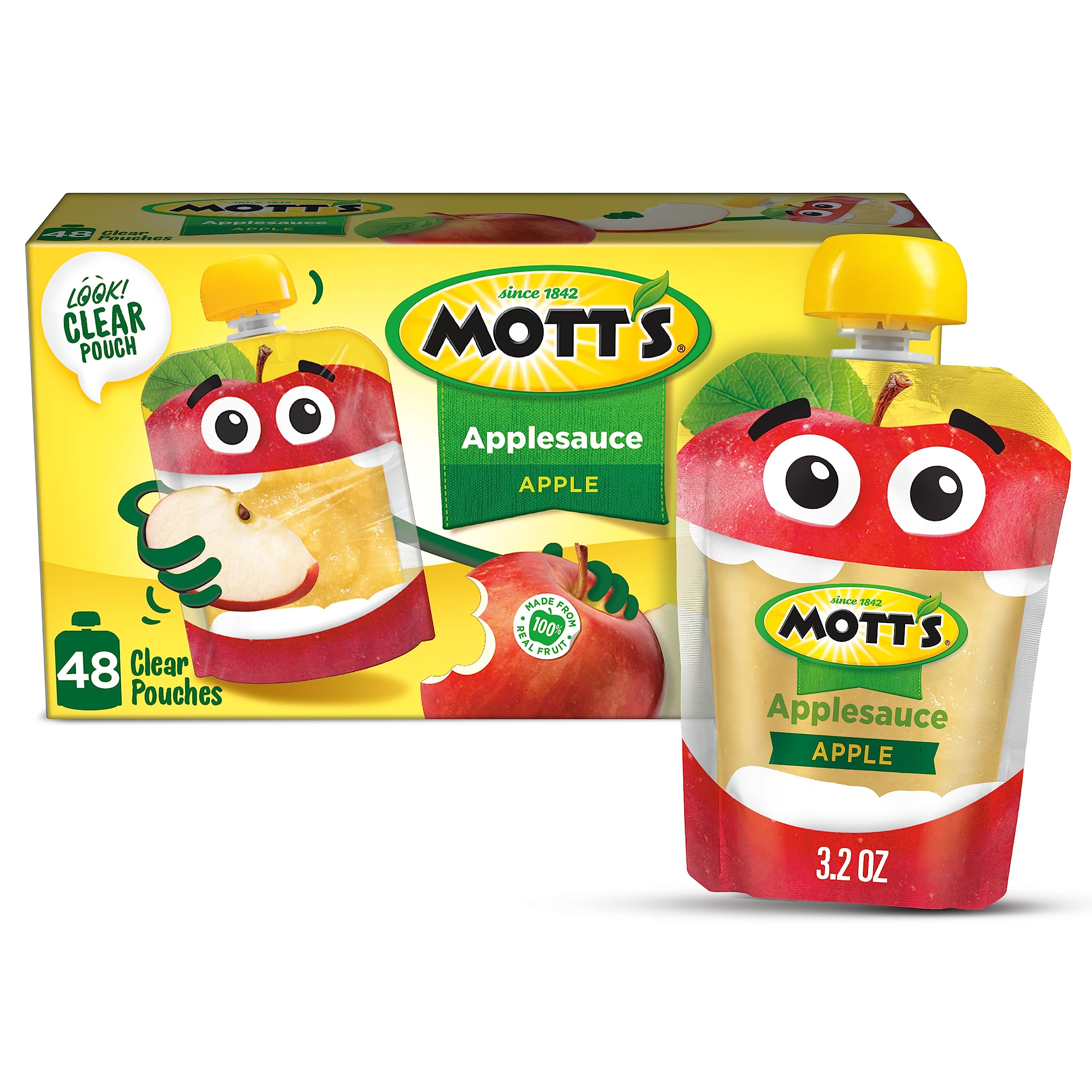 48-Pack 3.2-Oz Motts Applesauce Pouches $20.90 .44c Ea w/ S S Free Shipping w/ Prime or on $35