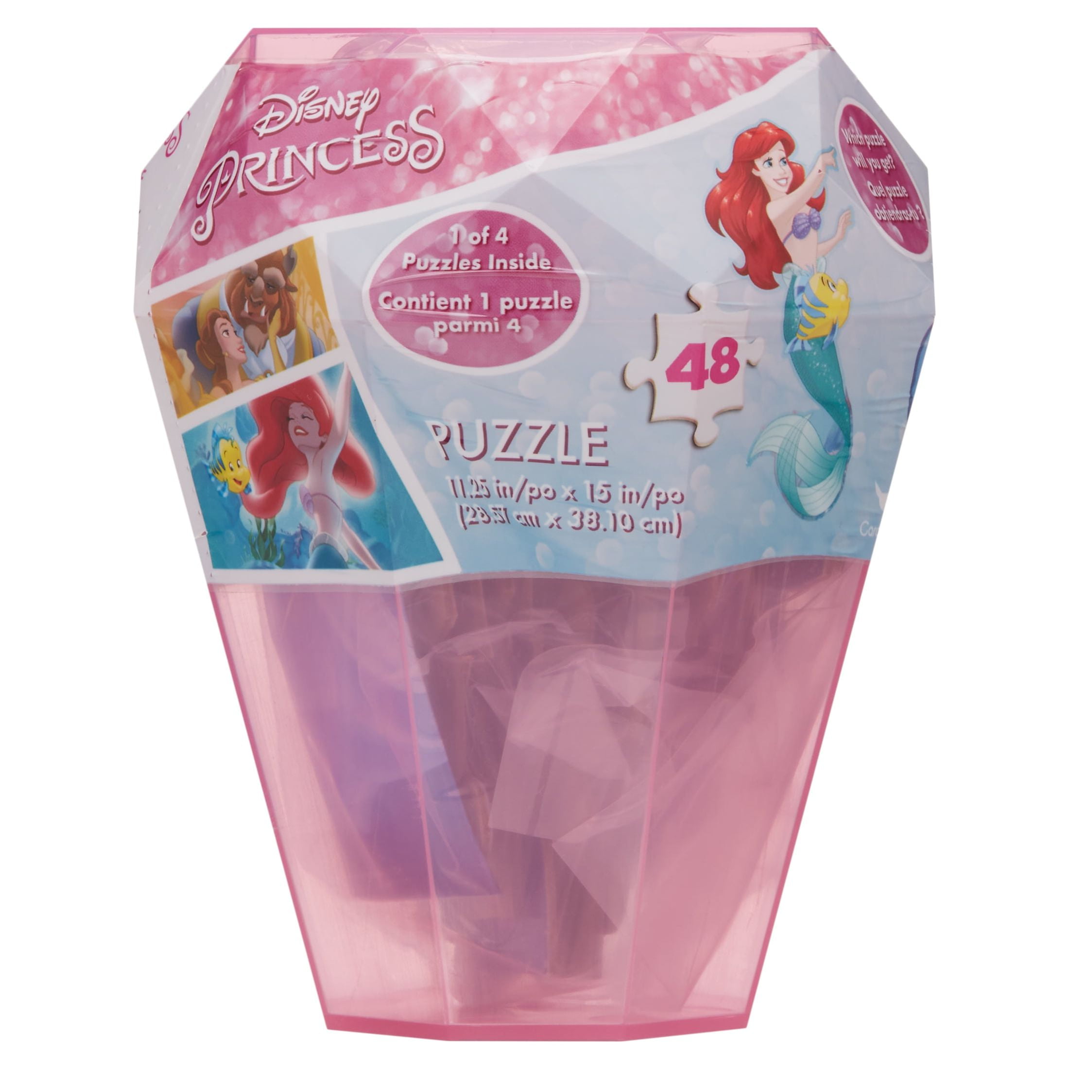 48-Piece Disney Princess Surprise Puzzle in Plastic Gem $1