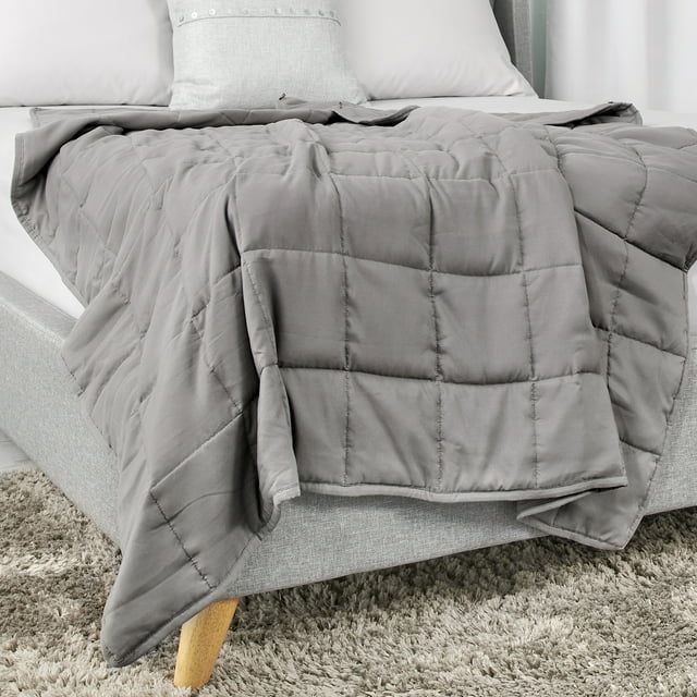 48 x 72 Tranquility Antimicrobial Quilted Weighted Blanket 12-lb, Gray $11.98 Free S H w/ Walmart or $35