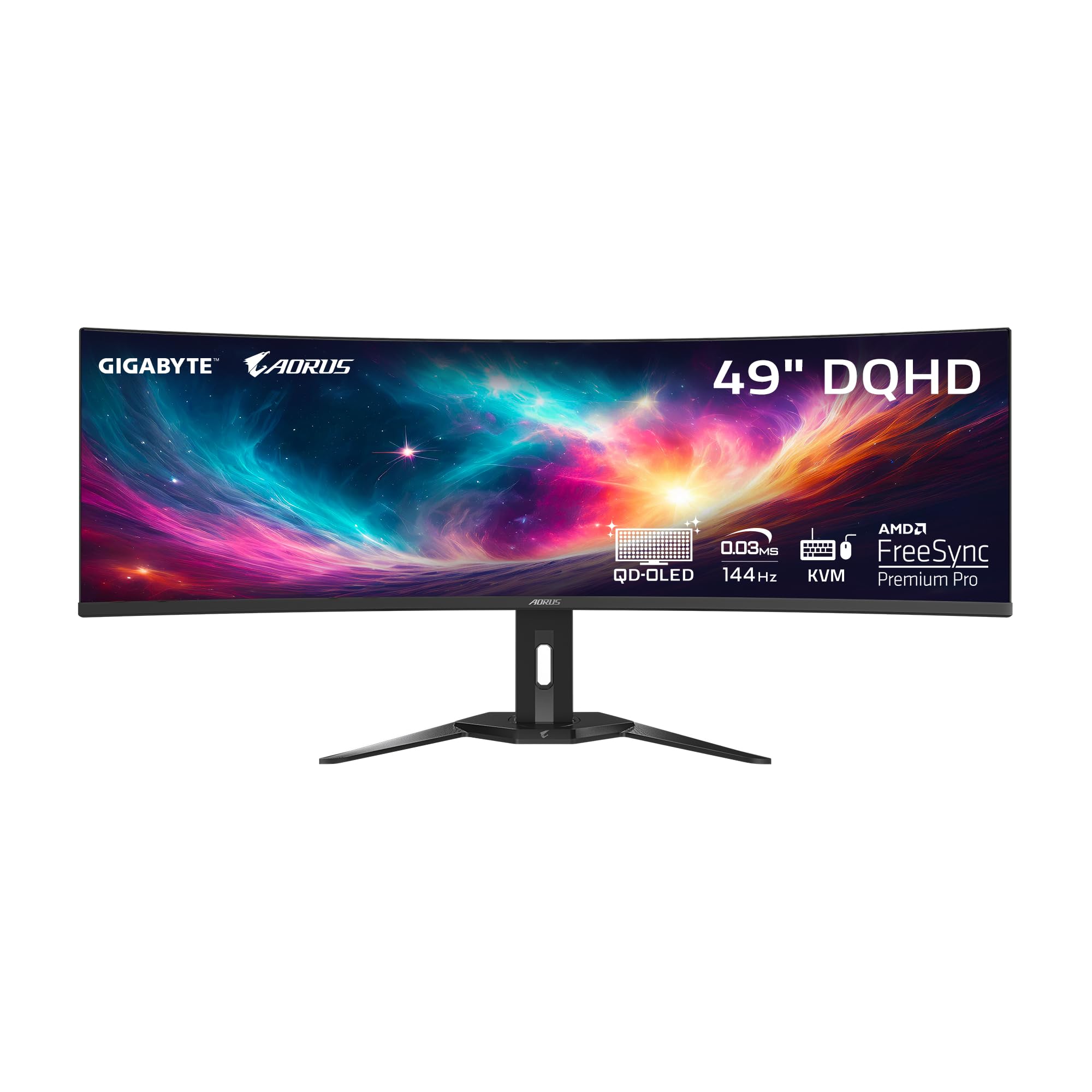 49 Gigabyte AORUS CO49DQ 5120x1440 144Hz 0.03ms FreeSync Curved OLED Monitor $1100 Free Shipping