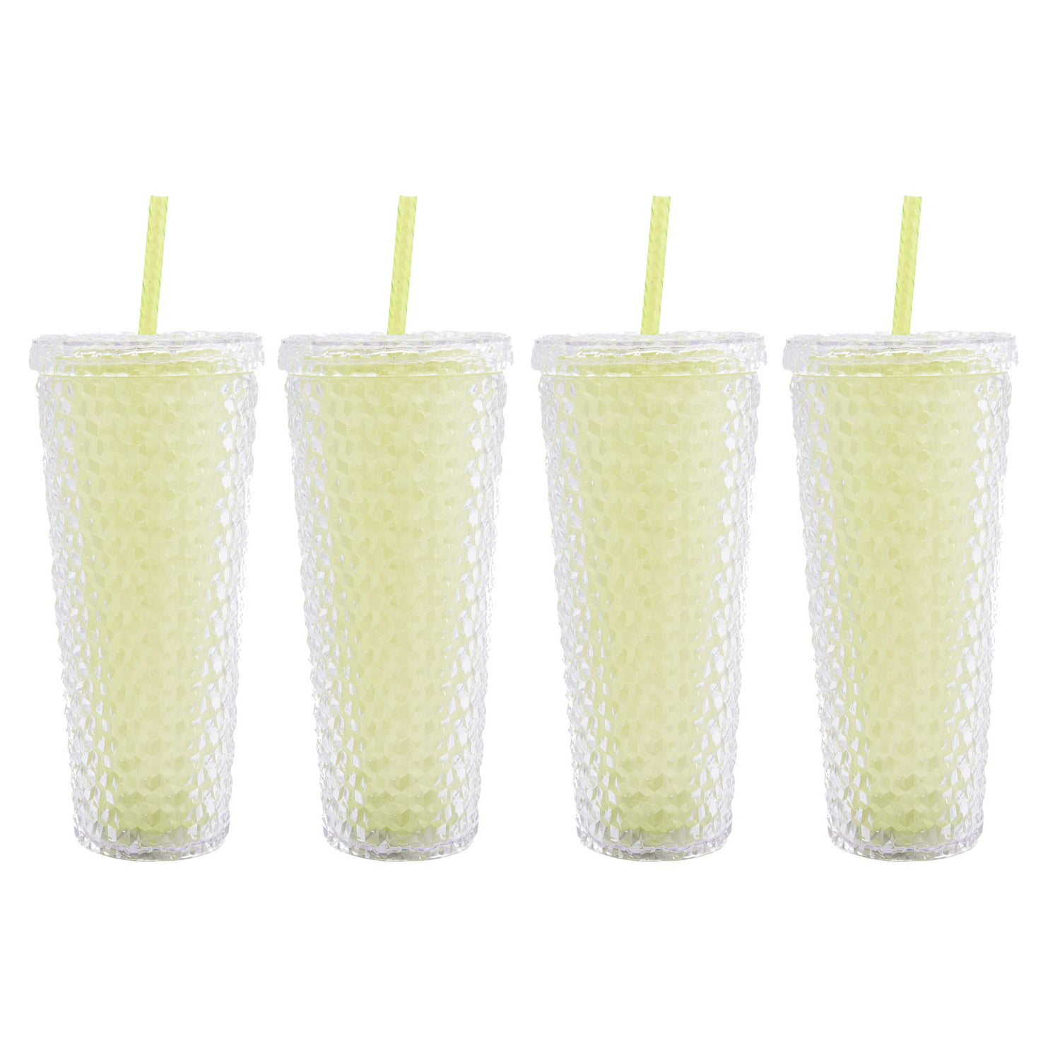 4-Count 26-Oz Mainstays Color Changing Textured Tumblers w/ Straws Green $7.80 $1.95 each Free Shipping w/ Walmart or on