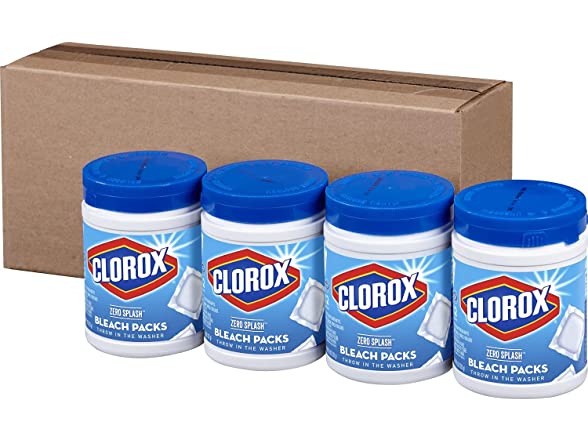 4-Pack 12-Count Clorox Bleach Packs Laundry Pods $14 Free Shipping w/ Prime