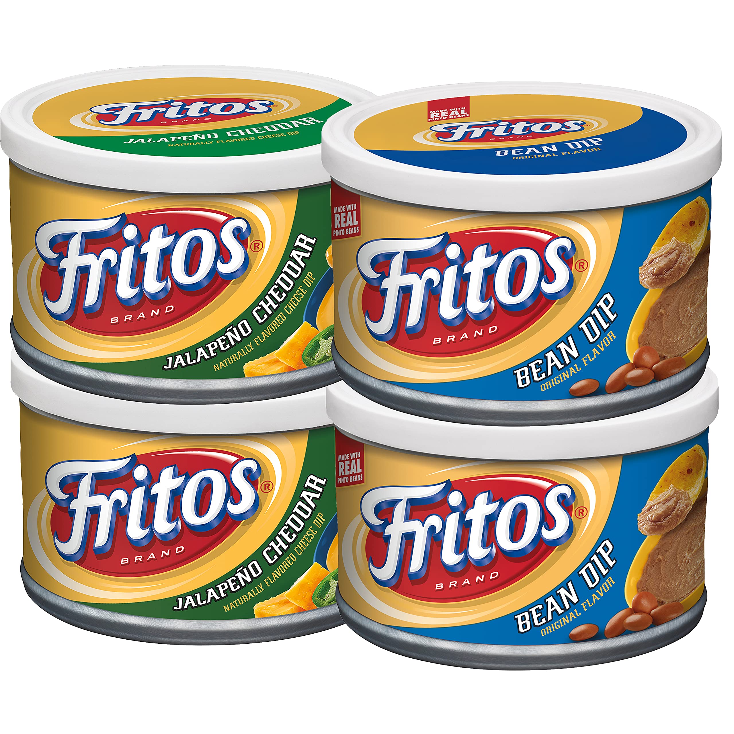 4-Pack 9-Oz Fritos Bean Dip Jalapeno Cheddar Dip $10.63 $2.80 each Free Shipping w/ Prime or on $35