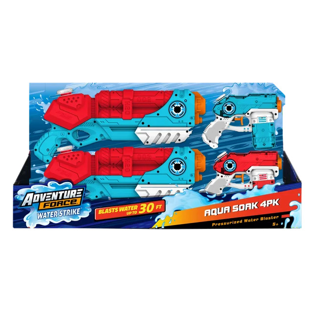 4-Pack Adventure Force Water Strike Soaker Toy $6.66 Free S H w/ Walmart or $35