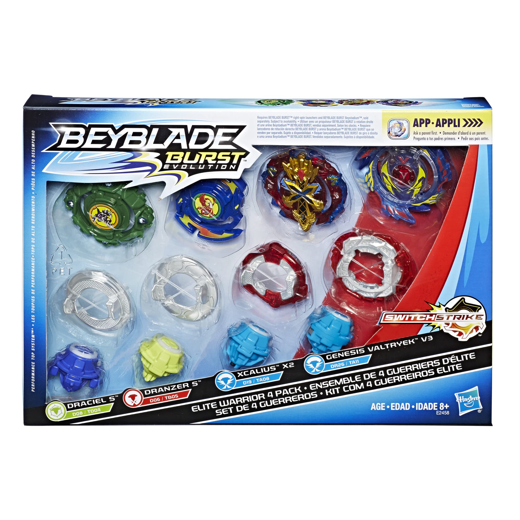 4-Pack Beyblade Burst Evolution Elite Warrior Battling Top Game $15.16 Free Shipping w/ Prime or on $35