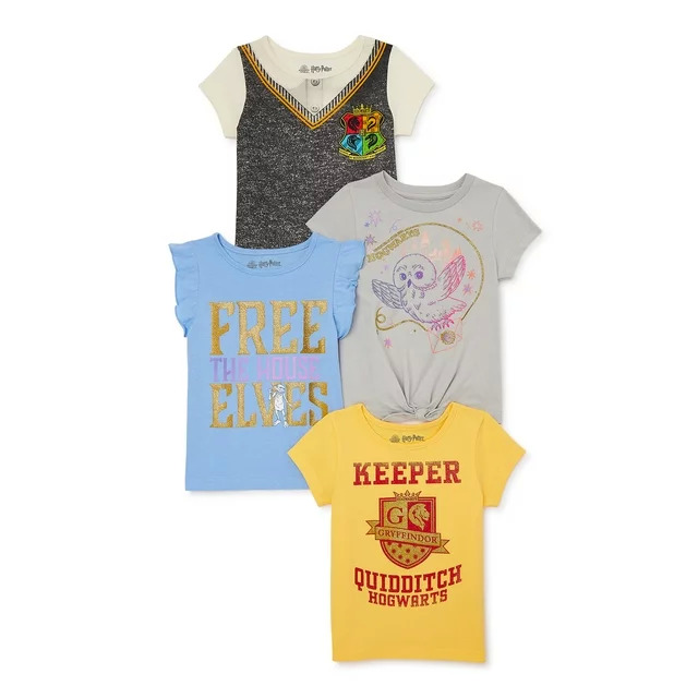 4-Pack Toddler Girls Graphic T-Shirts Disney Classics, Harry Potter or Peanuts $10 $2.50 Each Free Shipping w/ Walmart o