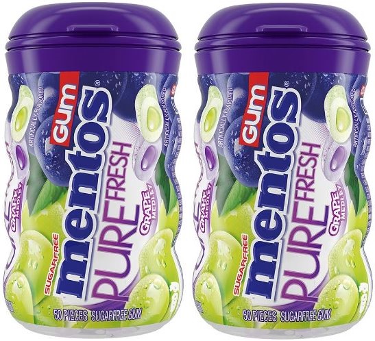 50-Count Mentos Sugar-Free Gum Grape Medley 2 for $3.60 More w/Store Pickup on $10 at Walgreens