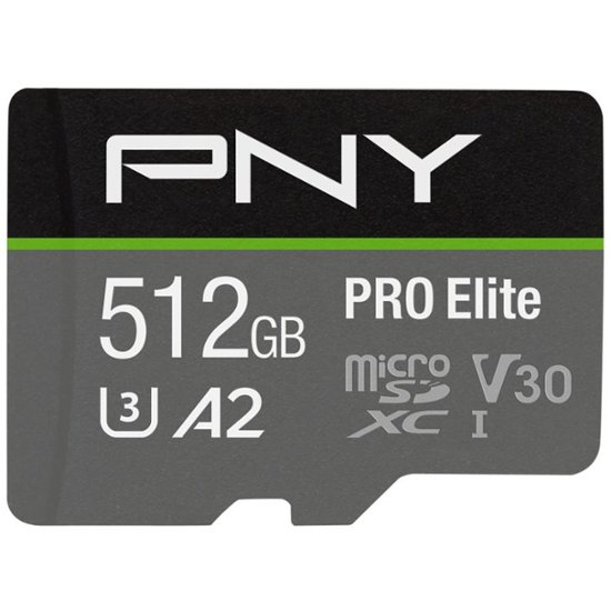 512GB PNY Pro Elite microSDXC U3 Memory Card w/ SD Card Adapter $12 Free Shipping