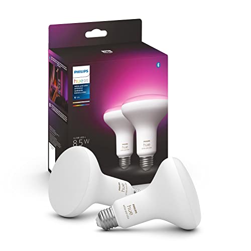 $56 Philips Hue White Color Ambiance BR30 LED Smart Bulbs, 2 Bulbs 4 for $89.60