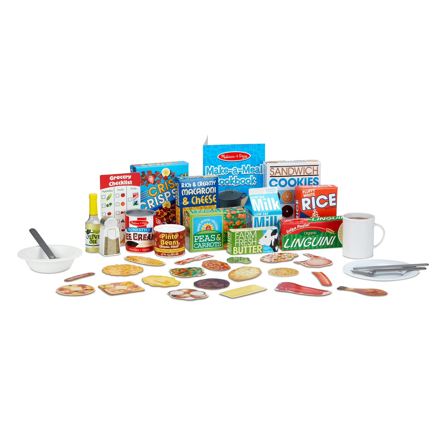 58-Piece Melissa Doug Deluxe Kitchen Collection Cooking Play Food Set $10 Free S H w/ Walmart or $35