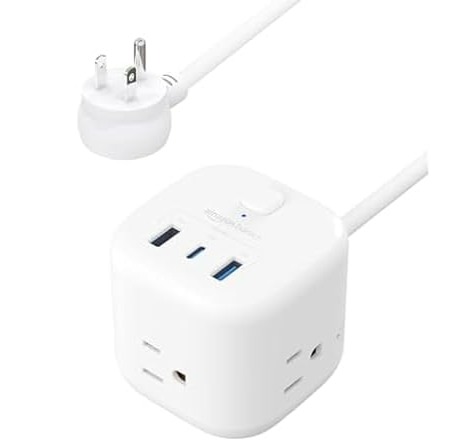 5 AmazonBasics 3 Outlet 3 USB Port Power Strip Cube 1 USB-C and 2 USB-A $7 Free Shipping w/ Amazon Prime