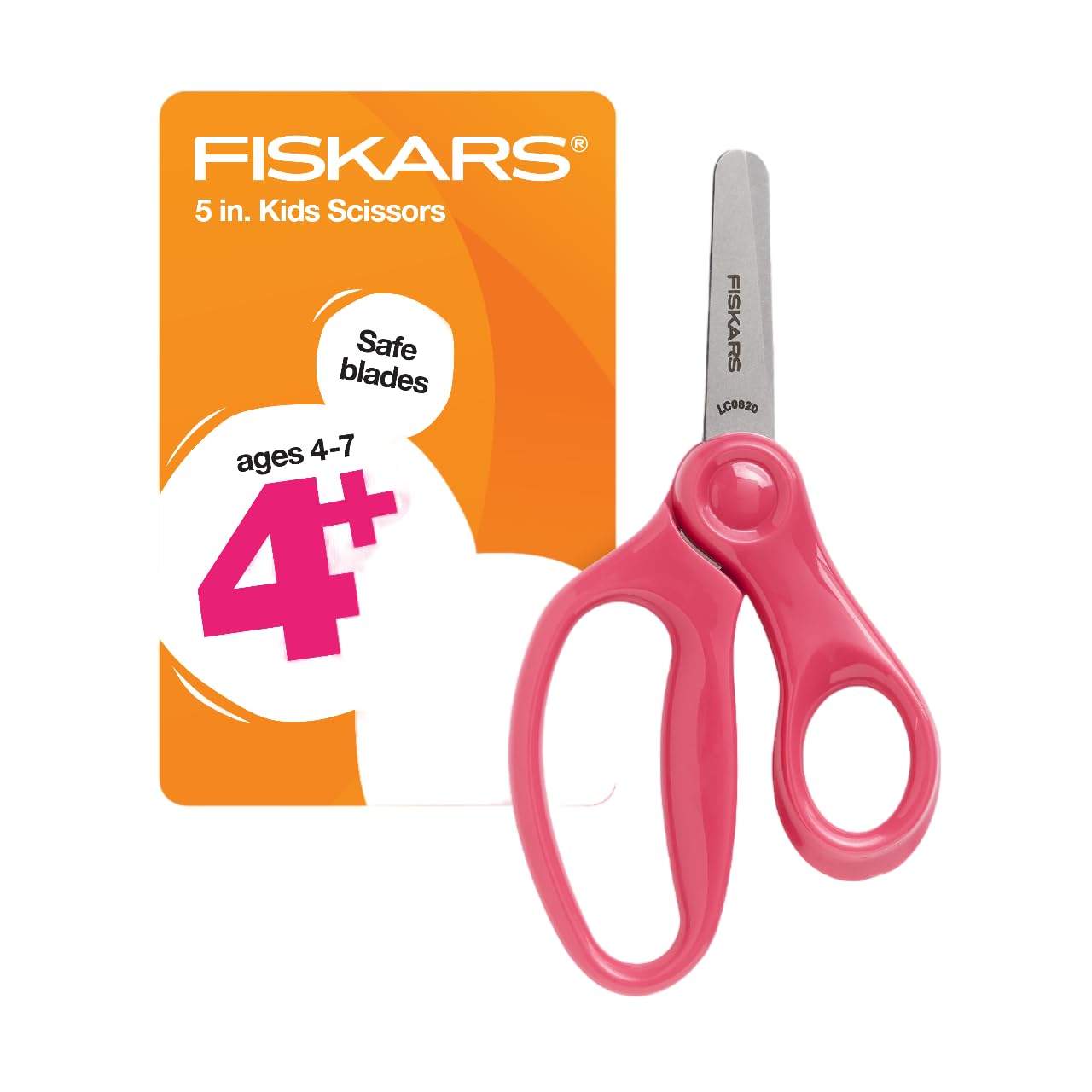 5 Fiskars Blunt-Tip Scissors for Kids Pink, 4-7 Years $1.22 Free Shipping w/ Prime or on $35
