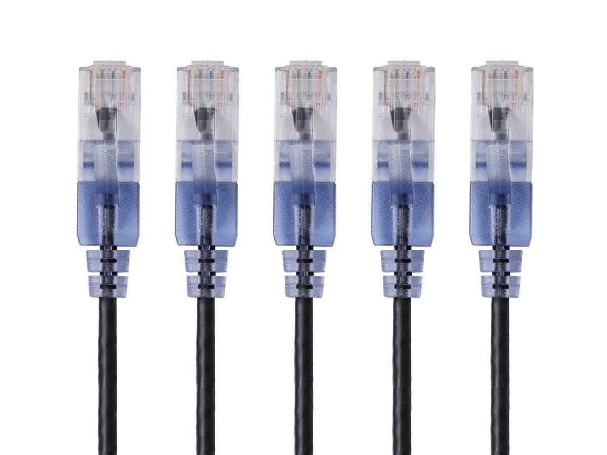5-Pack 3 Monoprice Cat6A SlimRun 30AWG Ethernet Patch Cables $3.49 Free S H w/ Prime or $35